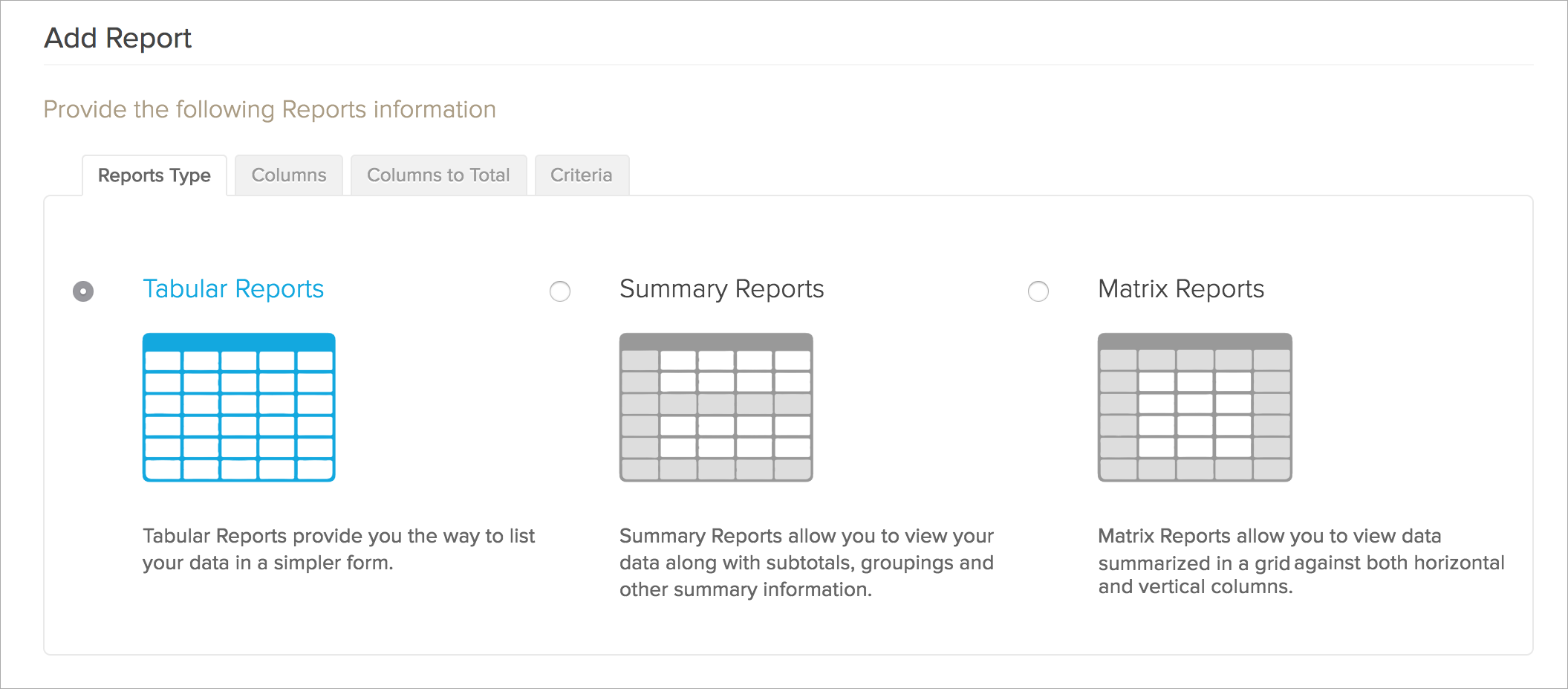 Tipos de relatórios no Zoho Desk