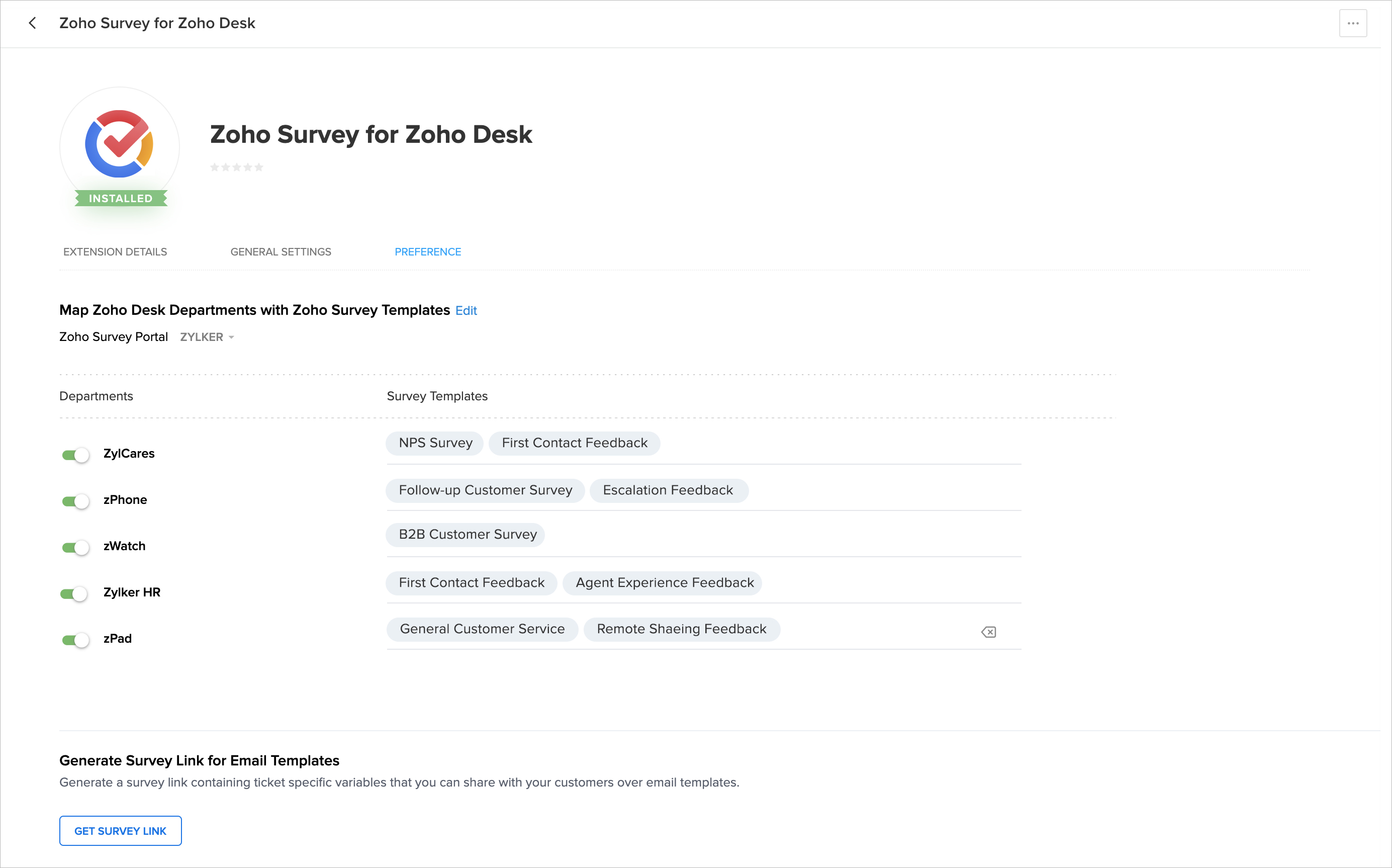 Zoho Survey Extension Zoho Desk Knowledgebase